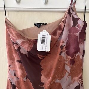 TenShoppe Floral Asymmetrical Midi Dress